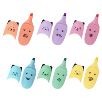 Текстовыделитель Brauberg CUTE CATS PASTEL ассорти, линия 1-5 мм