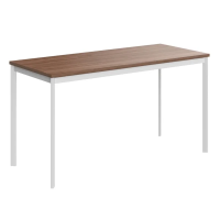 Стол прямой Skyland Imago-S СП-3.1S, ясень шимо/белый полуматовый, 1400х600х755мм