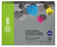 Картридж струйный Cactus CS-EPT908440 T9084 желтый (70мл) для Epson WorkForce WF-6090DW/WF-6590DWF P