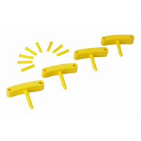 Крючок к настенным креплениям Vikan 140мм, желтый, 10166