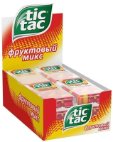 Драже Tic Tac Фруктовый микс со вкусом вишни апельсина и маракуйи, 16г х 12 шт