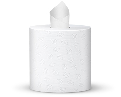 Бумажные полотенца в рулонах с центральной вытяжкой