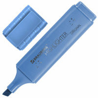 Текстовыделитель Brauberg ORIGINAL PEARL синий, линия 1-5 мм, перламутровый