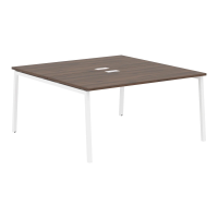 Стол 2-х местный ELWST 1516 Дуб Денвер тёмный/Белый 1560х1606х750 EDIS