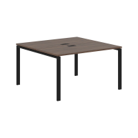 Стол 2-х местный EUWST 1313 Дуб Денвер тёмный/Черный 1360х1346х750 EDIS