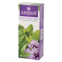 Чай Akbar Мелисса-Вербена, зеленый, 25 пакетиков