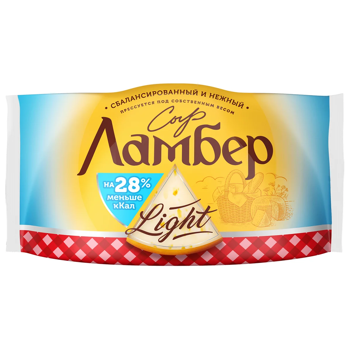 фото: Сыр Ламбер легкий полутвердый 30%, 230г