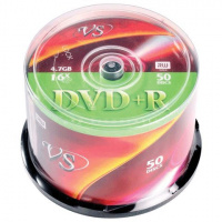 Диск DVD+R Vs 4.7Gb, 16х, Cake Box, 50шт/уп