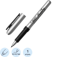 Маркер для CD перманентный Bic черный, 0.7мм, круглый наконечник, с резиновым грипом