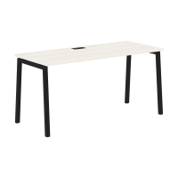 Стол прямой ELST 1567 Ясень Траун/Черный 1560х670х750 EDIS