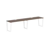 Стол 2-х местный EVWST 3167 Дуб Денвер тёмный/Белый 3126х670х750 EDIS