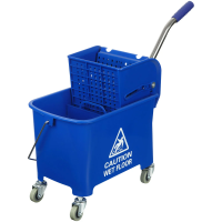 Тележка уборочная Officeclean Professional одноведерная, 20л, с отжимом, синяя