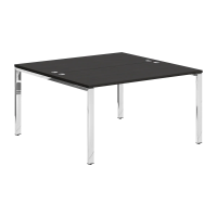 Стол 2-х местный XGWST 1414.1 Дуб Юкон Модерн/Нержавейка полированная 1400х1406х750 XTEN GLOSS