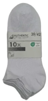 Носки женские Authentic из хлопка и полиамида укороченные размер 35-38 5 пар, 10шт
