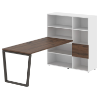 Рабочая станция EVRST 1217 Дуб Денвер тёмный/Мокко 2190х1250х1355 EDIS