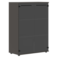 Шкаф средний широкий EMCS 85.2 Черный/Мокко 852х430х1199 EDIS