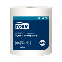 Протирочная бумага Tork Reflex Universal M4, 1 слой, 270м, белые, 321400