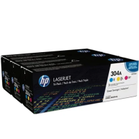 Картридж лазерный HP (CF372AM) ColorLaserJet CM2320/CP2025, оригинальный, КОМПЛЕКТ 3 цвета CMY, ресу