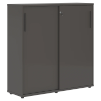 Шкаф средний с дверьми купе EMC 1343 Мокко/Мокко/Мокко 1346х430х1355 EDIS