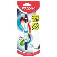 Ручка шарик двустор MAPED TWIN TIP 4, 1мм, 4цв, блистер