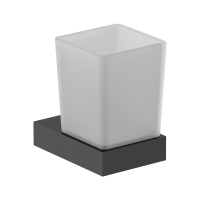 Стаканчик для зубных щеток Nofer Corinto черный, 16931.N