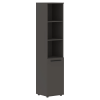 Шкаф высокий узкий EHCS 42.5 Мокко/Черный/Мокко 426х430х1967 EDIS