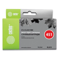 Картридж струйный Cactus CS-CLI451BK, №451, 9.8мл, черный