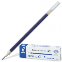 Стержень для гелевой ручки Pilot BLS-G1-5 синий, 0.3мм, 129мм