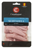 Колбаса Casademont Мортадела вареная нарезка, 90г
