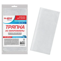 Тряпка для мытья пола из микрофибры 70х80 см 'OVERLOCK GREY COLOUR', серая, LAIMA HOME, 608223