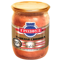 Свинина тушеная Гродфуд высший сорт, 500г