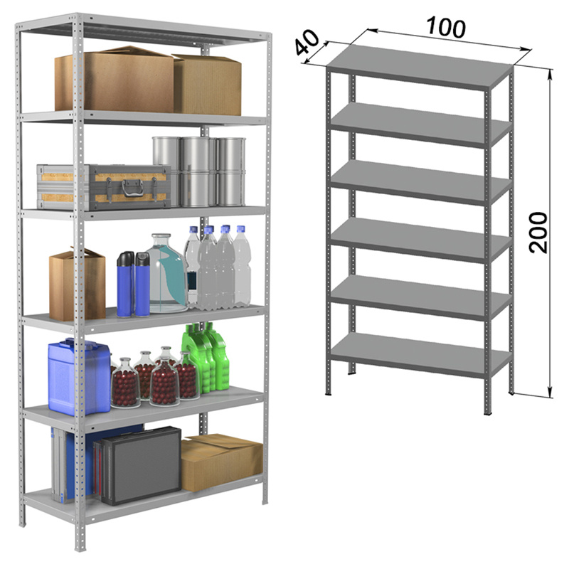 Стеллаж 2000х1000х500 5 полок