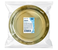 Тарелка бумажная Vip золотая 23см, 10шт