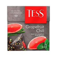 Чай Tess Grapefruit Chill (Грейпфрут Чилл), черный, 20 пирамидок