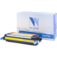 Картридж лазерный Nv Print Q6472AY, желтый, совместимый