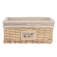 Корзина для хранения Natural House прямоугольная бежевая, 40 x 31 x 17см