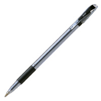 Ручка шариковая Pentel BK407 черная, 0.27мм, прозрачный корпус