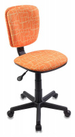 Детское кресло Бюрократ CH-204NX ткань, оранжевая жираф, крестовина пластик