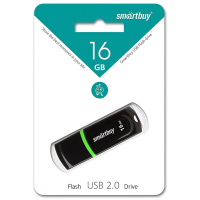 USB флешка Smart Buy Paean 16Gb, 15/5 мб/с, черный