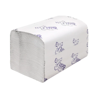 Бумажные полотенца Flypapir Comfort листовые, V-сложения, 1 слой, белые, 250шт, 261252/205-С
