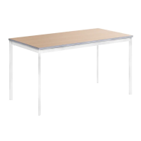 Стол прямой Skyland Imago-S СП-3S, клен/белый полуматовый, 1400х720х755мм