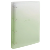 Тетрадь на кольцах БОЛЬШАЯ 305х235 мм А4, 120 л., пластик, с разделителями, BRAUBERG, Зеленый, 40462