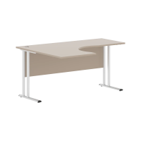 Стол эргономичный СА-4M(L) Мокачино/серебро 1600х1200х755 Imago M