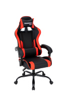 Кресло геймера Chairman CH41 экокожа, черный/красный, крестовина пластик