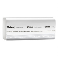 KZ202 Veiro Professional Comfort бумажные полотенца листовые, 200шт, 2 слоя, белые, 21 пачка