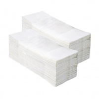 Бумажные полотенца листовые Merida V-Top 4000 БП15, листовые, белые, 200шт, 2 слоя, 20 пачек