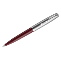 Ручка шариковая Parker '51 Burgundy CT', черная, 1,0мм, поворот., подарочная упаковка