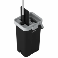 Швабра с отжимом и ведром AltaMop L (10 л), 2 насадки микрофибра, длина ручки 134-154 см, LAIMA, 609