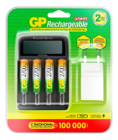 Аккумулятор + зарядное устройство GP PowerBank 270AAHCMHSPBA-2CR4 AA NiMH 2700mAh (4шт) блистер