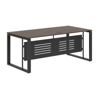 Стол руководителя EST 189M Дуб Денвер темный/Антрацит 1800х900х750 ENIO